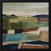 Au dela des champs | Oil And Acrylic Painting in Paintings by Sophie DUMONT.. Item composed of canvas in minimalism or contemporary style