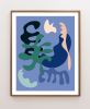 MidCentury Modern Abstract wall art, Colorful Abstract wall | Prints by Capricorn Press. Item composed of paper compatible with boho and minimalism style