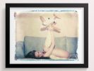 Girl With Plane (Polaroid transfer) | Photography by She Hit Pause. Item made of paper