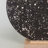 Round Terrazzo 11" - Dark Brown | Decorative Tray in Decorative Objects by Tropico Studio. Item composed of stoneware