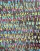 Love Letters on denim 26"x 40" | Mixed Media in Paintings by Emeline Tate. Item composed of fabric & synthetic