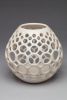 Openwork Teardrop Vessel | Ornament in Decorative Objects by Lynne Meade. Item made of stoneware