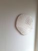 3D Relief Painting: Sculptural Marble Plaster Wall Art, Irregular Shape Round Piece | Wall Sculpture in Wall Hangings by Vaiva Art Atelier