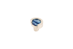 Astratto Stratosphere Round Knob With Polished Nickel Finish | Hardware by Windborne Studios. Item made of glass
