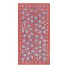 Silk Suzani Throw With Pomegranate Design, Fresh Salmon Suza | Tablecloth in Linens & Bedding by Vintage Pillows Store