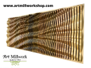 "INFINITY" Parametric Wood Wall Art Decor / 100% Solid Wood | Wall Sculpture in Wall Hangings by ArtMillWork Design. Item composed of wood