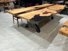 Epoxy Resin Table - Custom Dining Table - Handmade Table | Tables by Tinella Collection. Item composed of walnut and synthetic in contemporary or art deco style