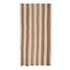 Brown Striped Turkish Hemp Kilim Rug 5'10" X 11'3" | Area Rug in Rugs by Vintage Pillows Store. Item made of cotton with fiber