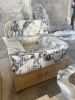 Calacatta Viola Marble Sink: Ribbed, Hand Carved, Wall Mount | Water Fixtures by AEGEAN MARBLE ARTISAN ATELIER