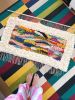 Hand Woven XL Rainbow Wall Hanging Tapesrty | Tapestry in Wall Hangings by Awesome Knots. Item made of wood & cotton compatible with art deco style
