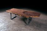Live Edge Walnut Coffee Table | Tables by Urban Lumber Co.. Item made of walnut with steel