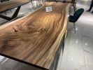 Suar Epoxy Table - Wooden Dining Table With Clear Epoxy | Tables by Tinella Wood. Item made of wood & synthetic compatible with contemporary and art deco style