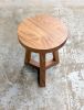 Solid Wood Three-Legged Dining Stool – Modern Accent Stool, Handcrafted in the USA | Bar Stool in Chairs by Marco Bogazzi
