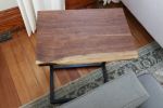 IN STOCK Live Edge Walnut Side C-table | Side Table in Tables by Hazel Oak Farms. Item composed of walnut and steel