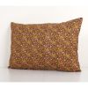 Old Uzbek Trade Cloth Pillow, Vintage Floral Roller Print Be | Cushion in Pillows by Vintage Pillows Store