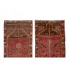 Set of 2 Piece Hand Knotted Oriental Turkish Small Area Rugs | Rugs by Vintage Pillows Store. Item made of wool & fiber