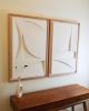 No. 13 Set of Two Plaster Wall Reliefs | Wall Sculpture in Wall Hangings by Joseph Aurelius