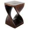 Haussmann® Original Wood Twist Stool 12 X 12 X 18 | Chairs by Haussmann®