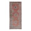 Vintage Faded Distressed Oushak Runner - Hallway Carpet | Area Rug in Rugs by Vintage Pillows Store. Item composed of cotton
