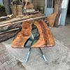 Clear Epoxy Walnut Dining Table | Tables by Ironscustomwood