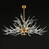 Alan Mizrahi QZ9091 Crystal Deer Chandelier | Chandeliers by Alan Mizrahi Lighting Design