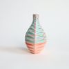 Square in Strawberry Pistachio | Vase in Vases & Vessels by by Alejandra Design. Item composed of ceramic