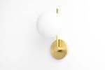 Natural Wood Light - Scandinavian Sconce - Model No. 7959 | Sconces by Peared Creation. Item made of wood with brass