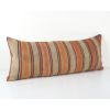 Vintage Striped Long Pillow, Bohemian Bedding Kilim Cushion | Pillows by Vintage Pillows Store