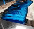 Poplar Tree,Epoxy Resin River Blue Epoxy Table,Dining Table | Tables by LuxuryEpoxyFurniture. Item composed of wood & synthetic