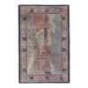 Vintage Village Pictorial Turkish Rug - Wall Hanging Tapestr | Small Rug in Rugs by Vintage Pillows Store. Item made of cotton with fiber