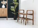 Entryway bench, Mid century shoe storage, Wood bench | Benches & Ottomans by Plywood Project. Item made of oak wood works with minimalism & mid century modern style