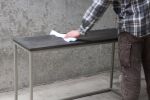 Modern Metal & Wood Console Table | Tables by Hazel Oak Farms. Item made of wood with metal