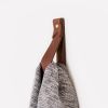 Leather Curtain Rod Bracket [Flag End] | Strap in Storage by Keyaiira | leather + fiber. Item made of leather