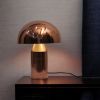 Brisa Mushroom Table Lamp | Lamps by Home Blitz. Item composed of brass