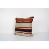 Handmade Organic Wool Square Cushion Cover, Ethnic Chair Cus | Pillows by Vintage Pillows Store