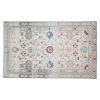 Distressed Handknotted Caucasian Rug 4'1" X 6'5" | Area Rug in Rugs by Vintage Pillows Store. Item made of cotton with fiber