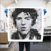 The Boss - Limited Edition of 20 - 110x110 | Collage in Paintings by Paola Bazz. Item composed of paper in contemporary or eclectic & maximalism style