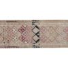 Mid- 20th Century Kurdish Runner with Traditional Medallion | Runner Rug in Rugs by Vintage Pillows Store. Item made of cotton with fiber