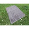 Vintage Flat Weave Angora Wool Mohair Turkish Blanket | Area Rug in Rugs by Vintage Pillows Store. Item made of cotton & fiber