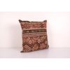 Large Rustic Square Size Caucasian Rug Pillow, Hand Knotted | Cushion in Pillows by Vintage Pillows Store