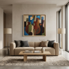 L'équilibre des voix | Oil And Acrylic Painting in Paintings by Sophie DUMONT.. Item made of canvas compatible with contemporary and modern style