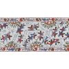1960s Silk Suzani Animal Runner, Vintage C.Asian Suzani Tabl | Tablecloth in Linens & Bedding by Vintage Pillows Store