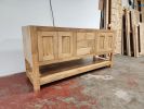 Model 1045 - Custom Double Sink Vanity | Countertop in Furniture by Limitless Woodworking. Item composed of maple wood compatible with mid century modern and contemporary style