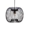 Zura Bubble Pressed Black Hanging Lamp | Pendants by Home Blitz. Item made of metal