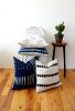 vintage indigo mudcloth pillow // indigo mudcloth cushion | Pillows by velvet + linen