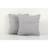 Pair Oushak Rug Square Pillow | Cushion in Pillows by Vintage Pillows Store. Item made of cotton with fiber