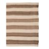 Brown Striped Turkish Hemp Kilim Rug 5'10" X 11'3" | Area Rug in Rugs by Vintage Pillows Store. Item made of cotton with fiber
