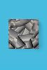 Grey Geo 10"x10" | Oil And Acrylic Painting in Paintings by Emeline Tate. Item composed of canvas and synthetic