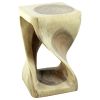 Haussmann® Original Wood Twist Stool 10 X 10 X 16 In | Chairs by Haussmann®