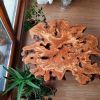 Burl Wood Coffee Table | Tables by Ironscustomwood. Item made of wood compatible with boho and mid century modern style